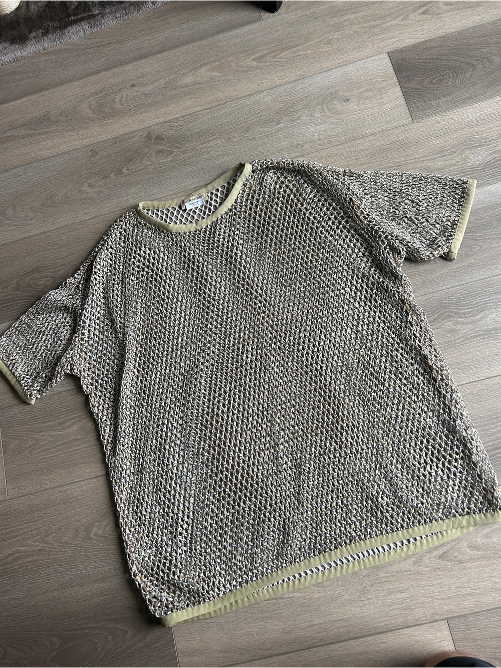 Burberry Beige string shirt with lighter trim